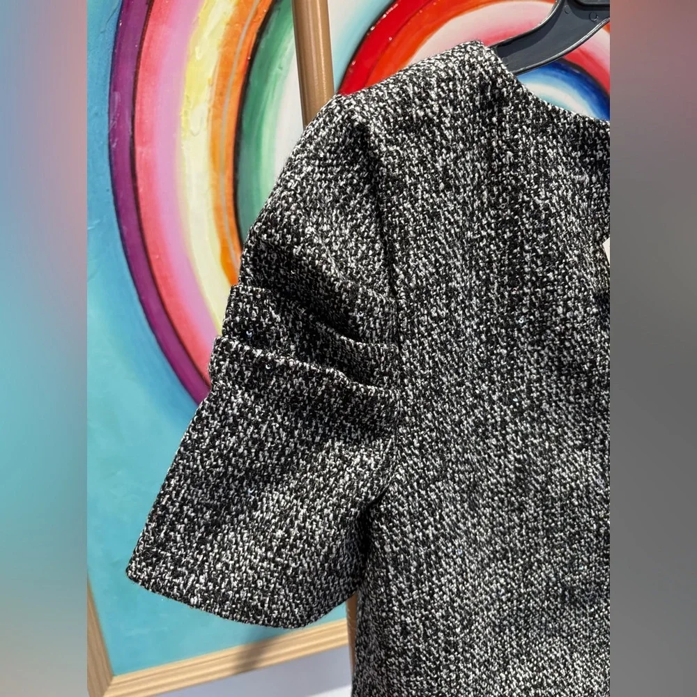 Area Stars Tweeded Black Dress Size L NWT - Picture 4 of 5